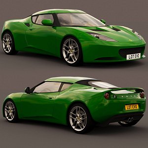 3D lotus evora 2010 model