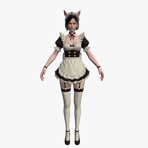 maid girl beauty 3D