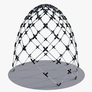 3D Pipes Dome Playground Climber 05