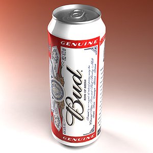 3d bud beer model