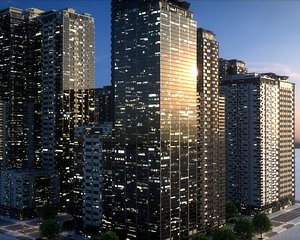 3D City Block Type B28 model