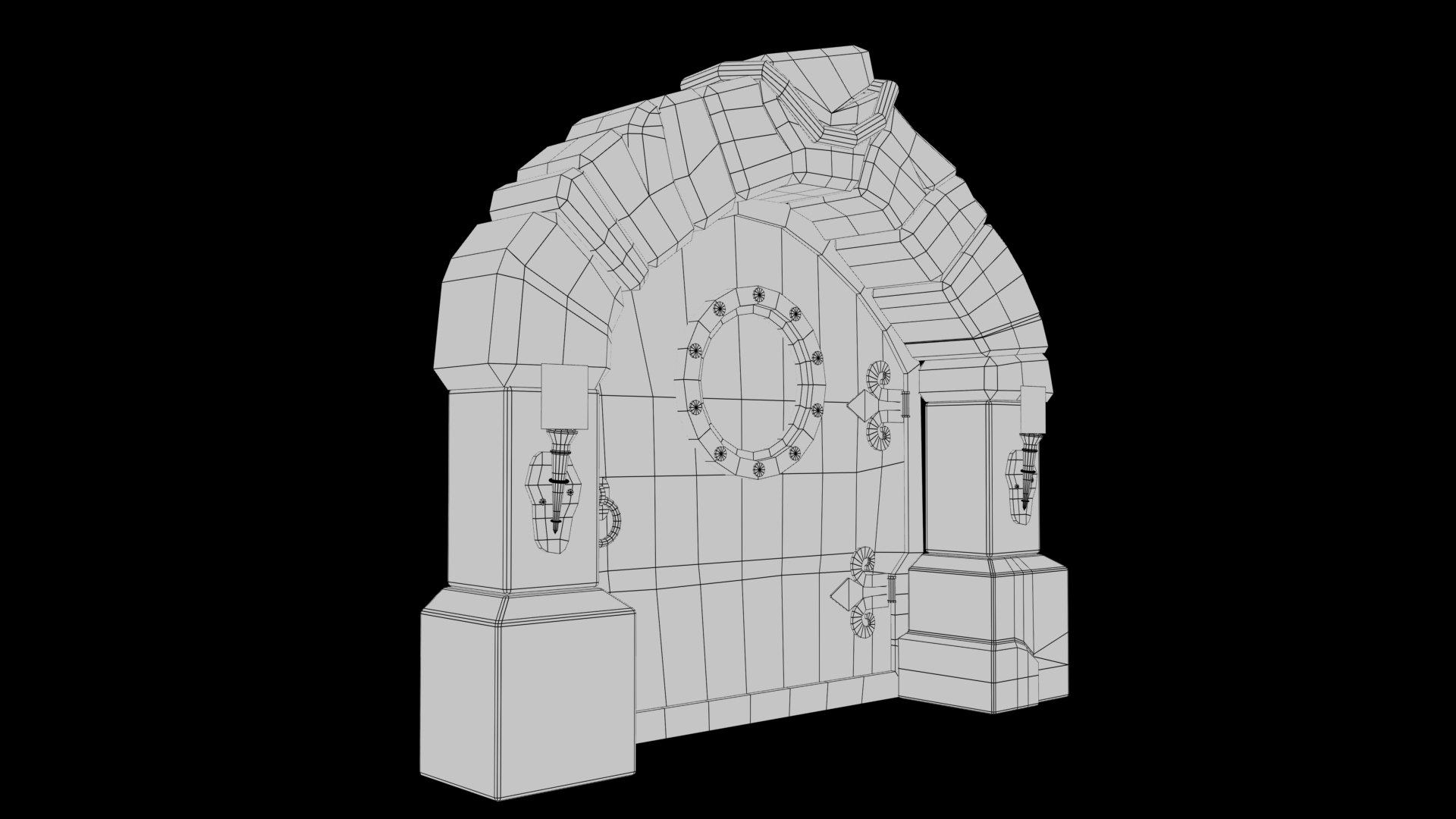 3D Stylized Old Gate Model - TurboSquid 1841809