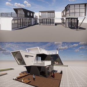 3D Container coffee shop-14 model