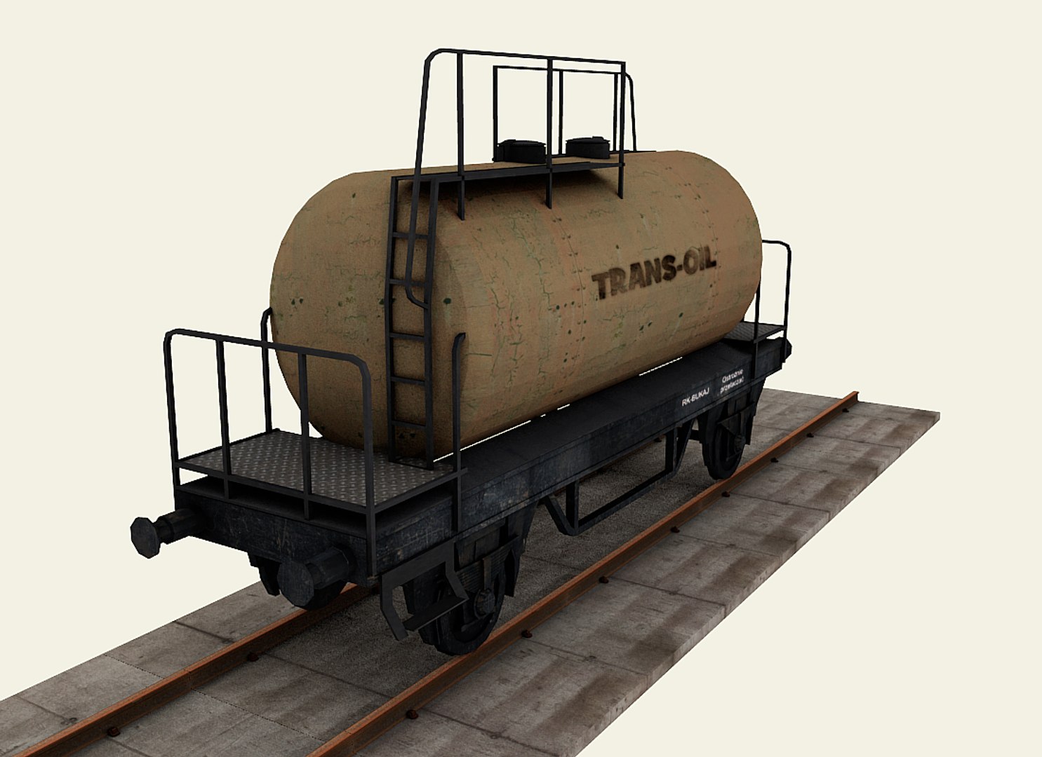 3d Model Railroad Tanker Wagon