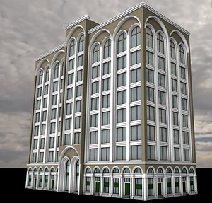 3d hotel shops model