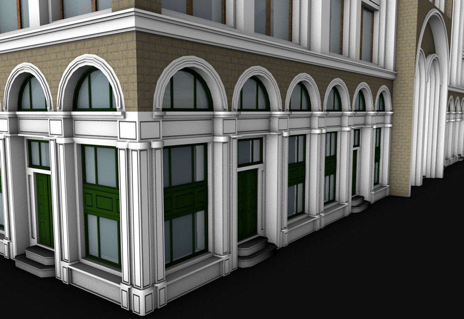 3d Hotel Shops Model