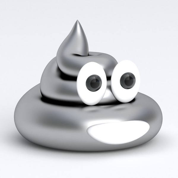 modelo 3d La caca sonriente plateada - TurboSquid 2555060
