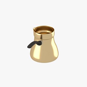 3d model oriental metallic jezve