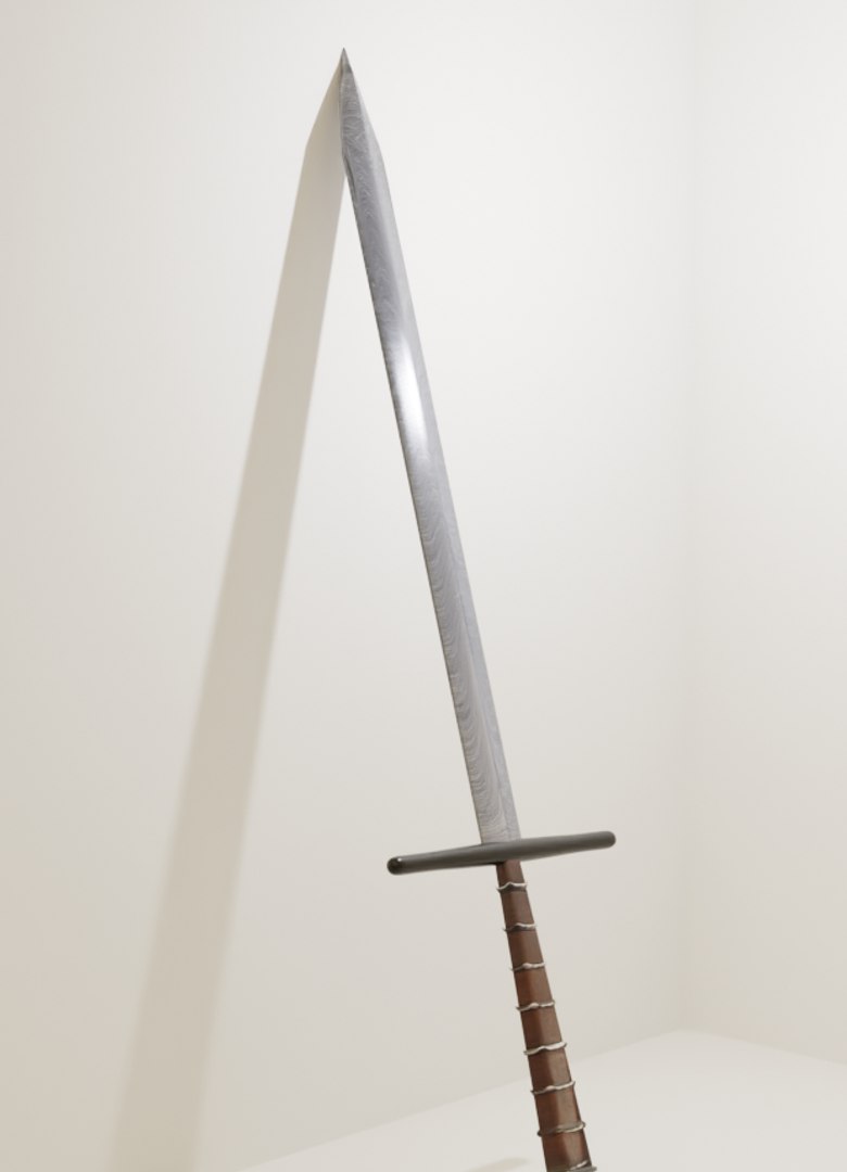 Longsword sword 3D model - TurboSquid 1688592
