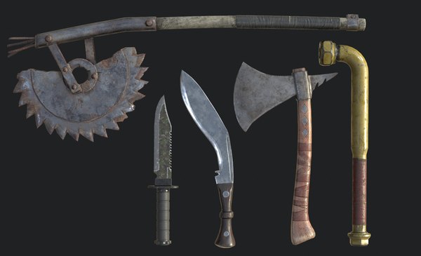 Melee weapons pack 3D - TurboSquid 1262343