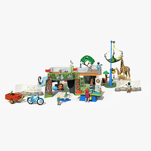 3D model Family Fun Large Zoo