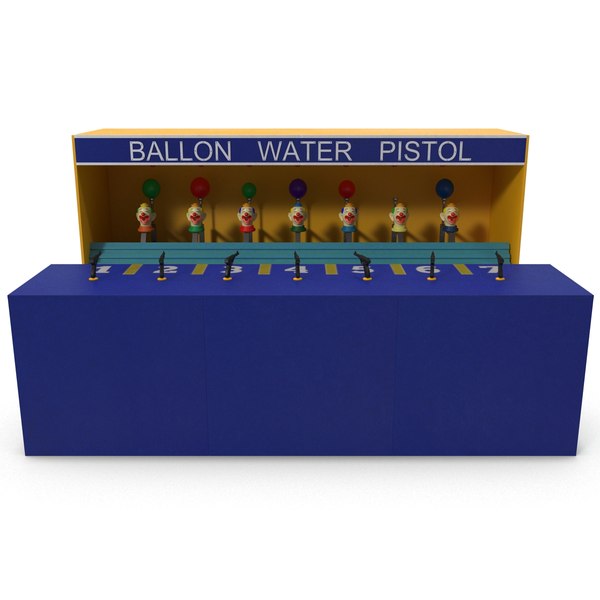 3ds max clown water gun balloon
