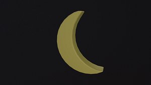Cartoon Moon 3D model