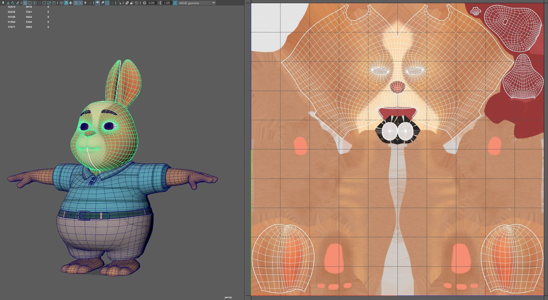 3D Model Cartoon Rabbit - TurboSquid 2143236
