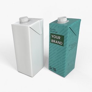 Beverage Carton 500 ml- Customizable Tilt-Edge Drink Box