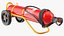 trolley mounted extinguisher 30kg 3D model