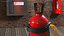 trolley mounted extinguisher 30kg 3D model
