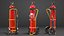 trolley mounted extinguisher 30kg 3D model