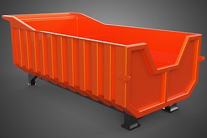 TRUCK BED DUMP BODY BOX CONTAINER BIN CARGO VEHICLE PICK UP CAR 3D model