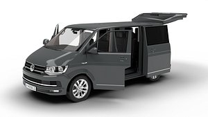 3D Volkswagen T6 Transporter 2019 HQ 3d model model