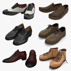3D man shoes 7 model