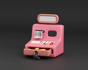 Cash Register 3d model