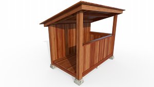 Bird Watcher's Hutch 3D model