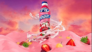 yogurt simulation 3D model