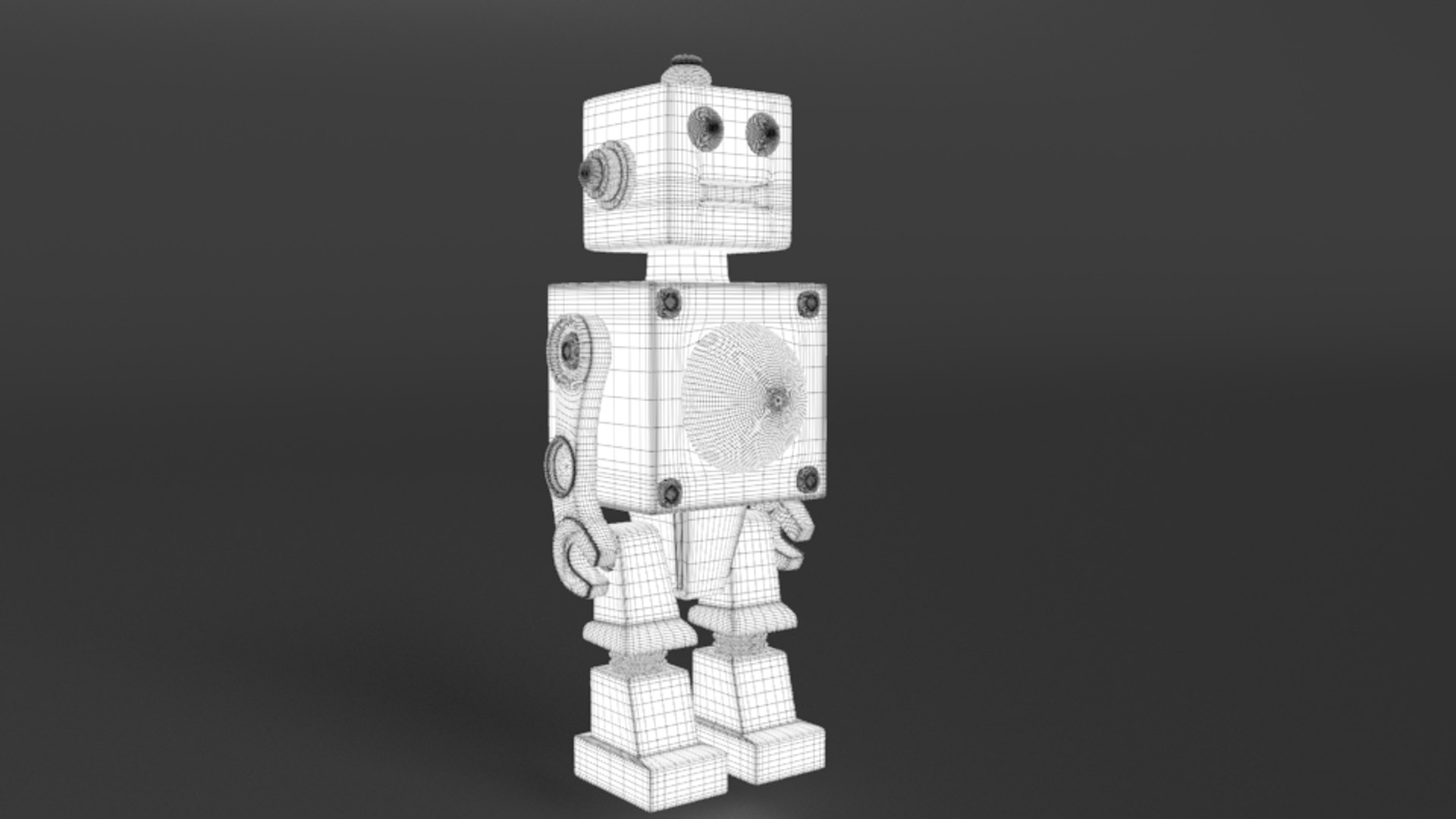 Retro robot 3D model - TurboSquid 1191984