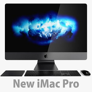 3D model imac pro 27-inch set