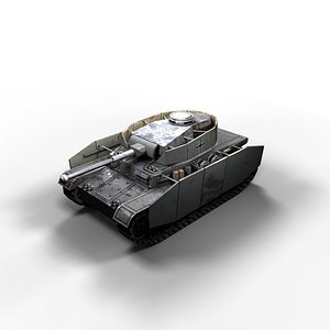 Panzer 4 Ausf J Low poly
