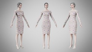 Dress 11 Gradient Wave Pattern