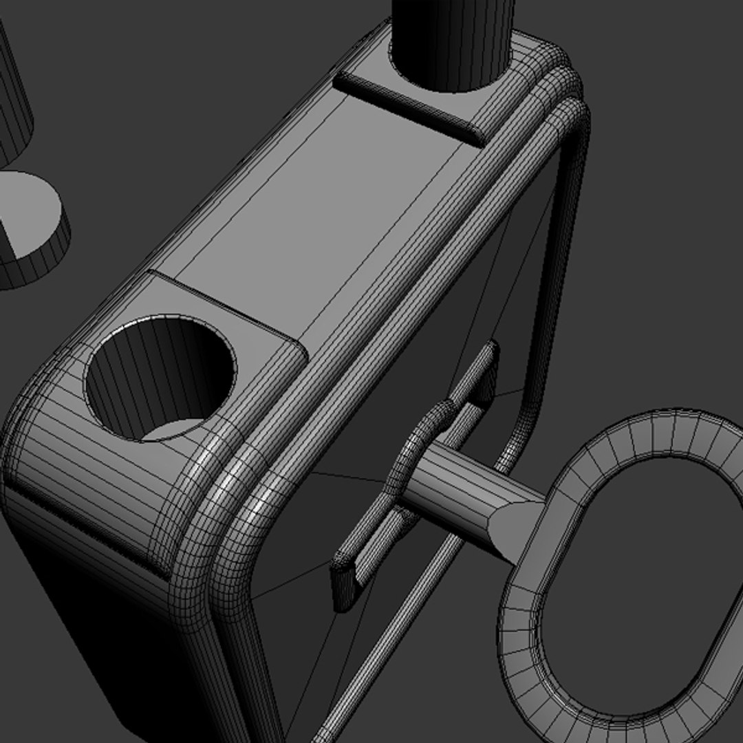 padlock key details dwg