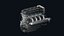 Animated Inline-4 DOHC 16-Valve Car Engine - Detailed 3D Model