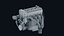 Animated Inline-4 DOHC 16-Valve Car Engine - Detailed 3D Model