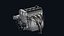 Animated Inline-4 DOHC 16-Valve Car Engine - Detailed 3D Model