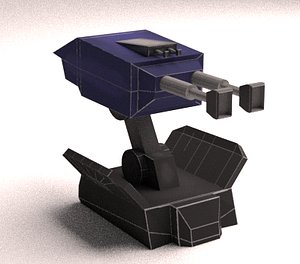 Turret Gun ( Low Poly )