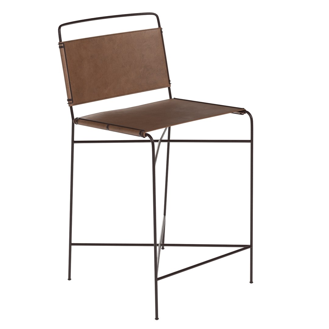 Wharton Counter Bar Stool 3D Model TurboSquid 1522651