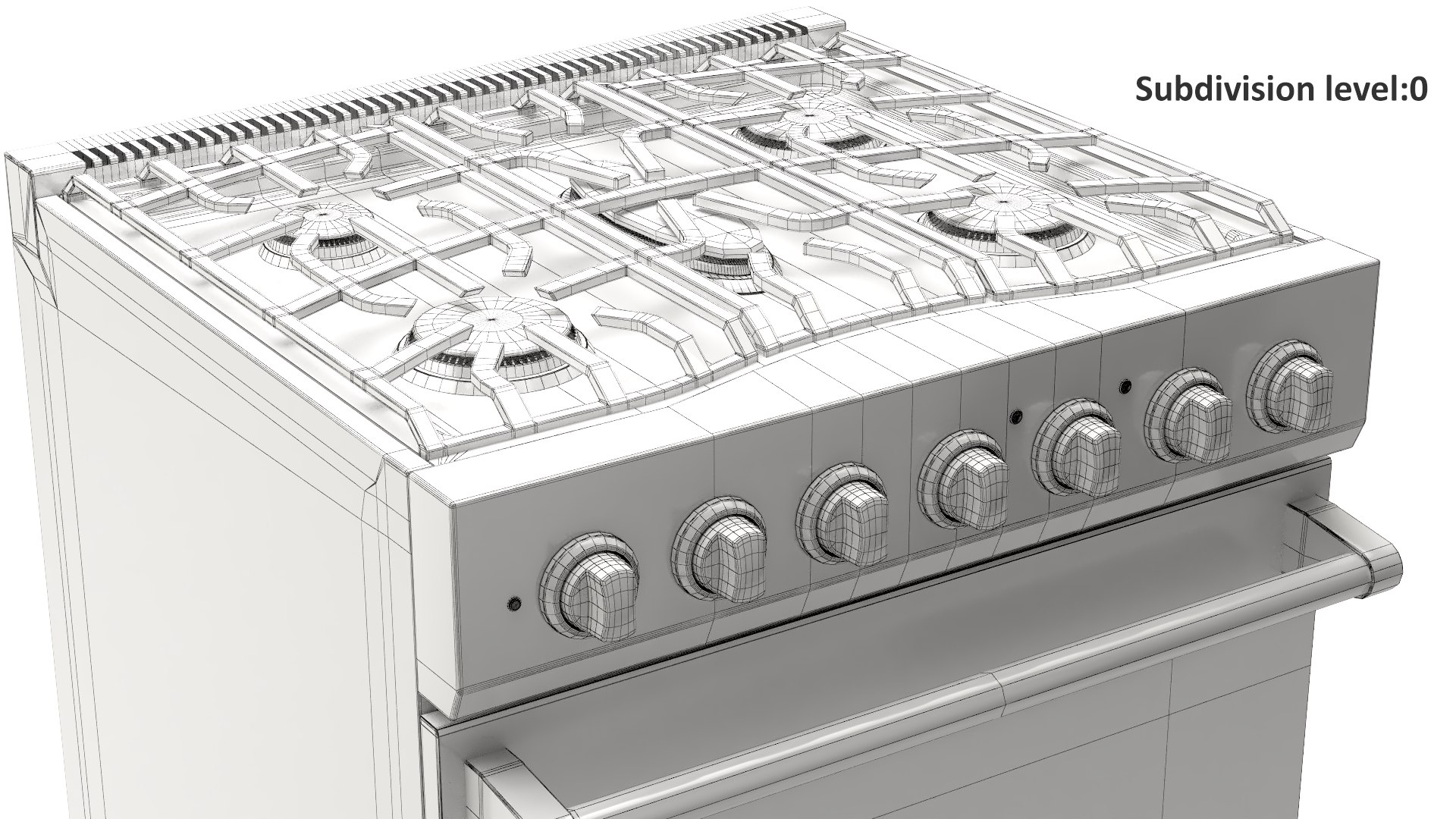 3D Viking 30 SelfCleaning Dual Fuel Range Model TurboSquid 2125860