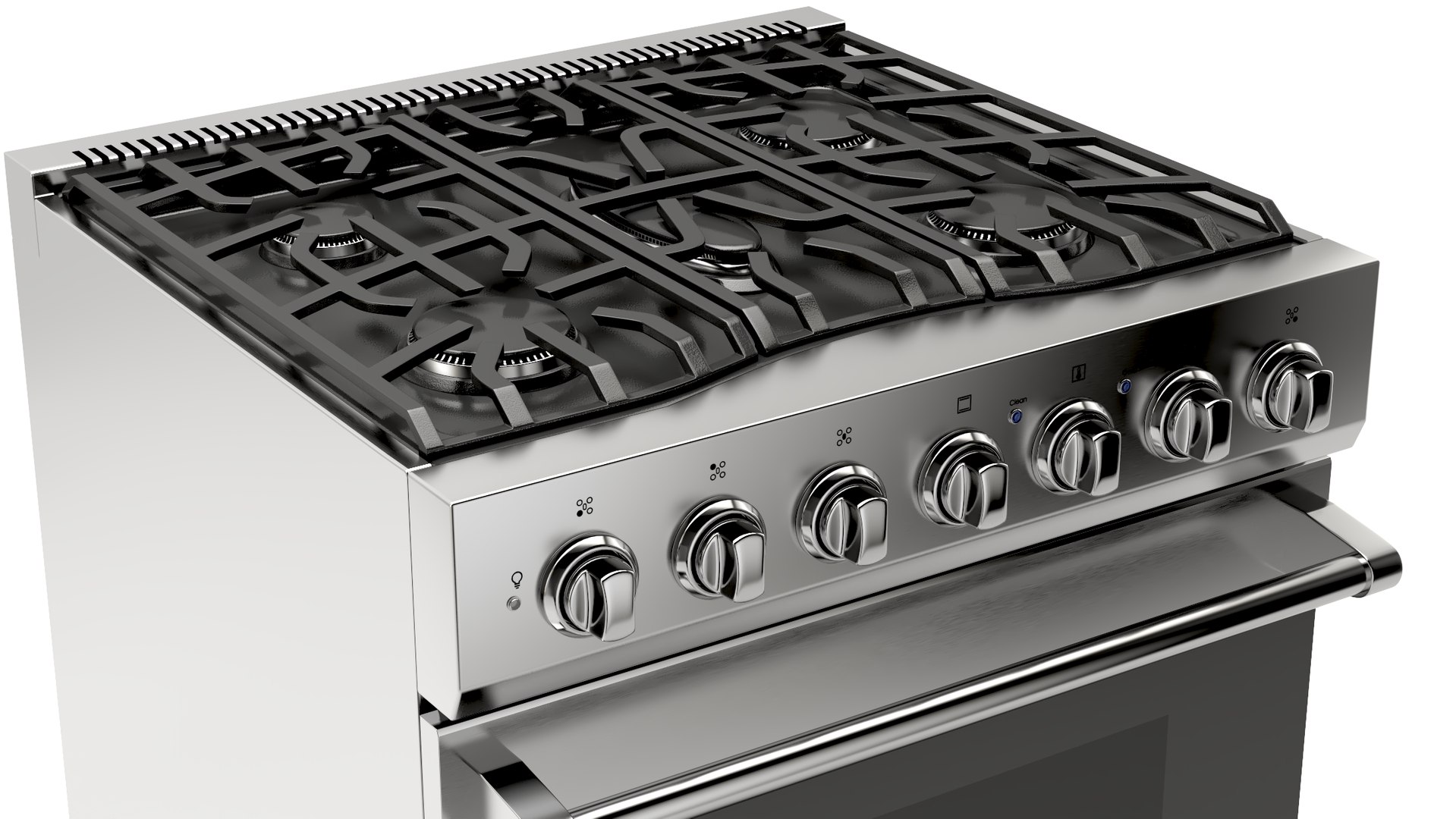 3D Viking 30 SelfCleaning Dual Fuel Range Model TurboSquid 2125860