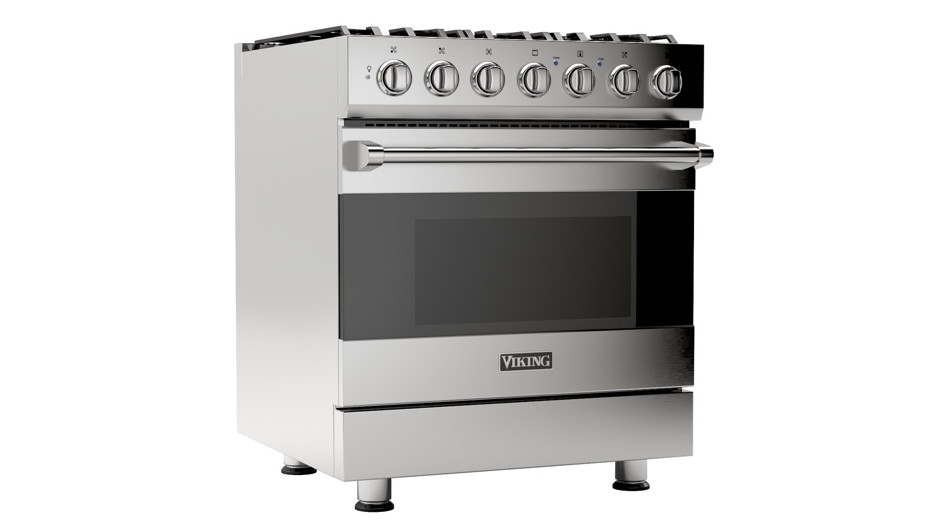 3D Viking 30 SelfCleaning Dual Fuel Range Model TurboSquid 2125860