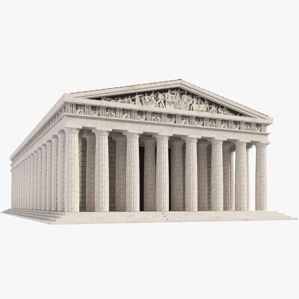 temple greek parthenon 3D