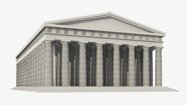 modelo 3d Partenón del templo griego - TurboSquid 1678437