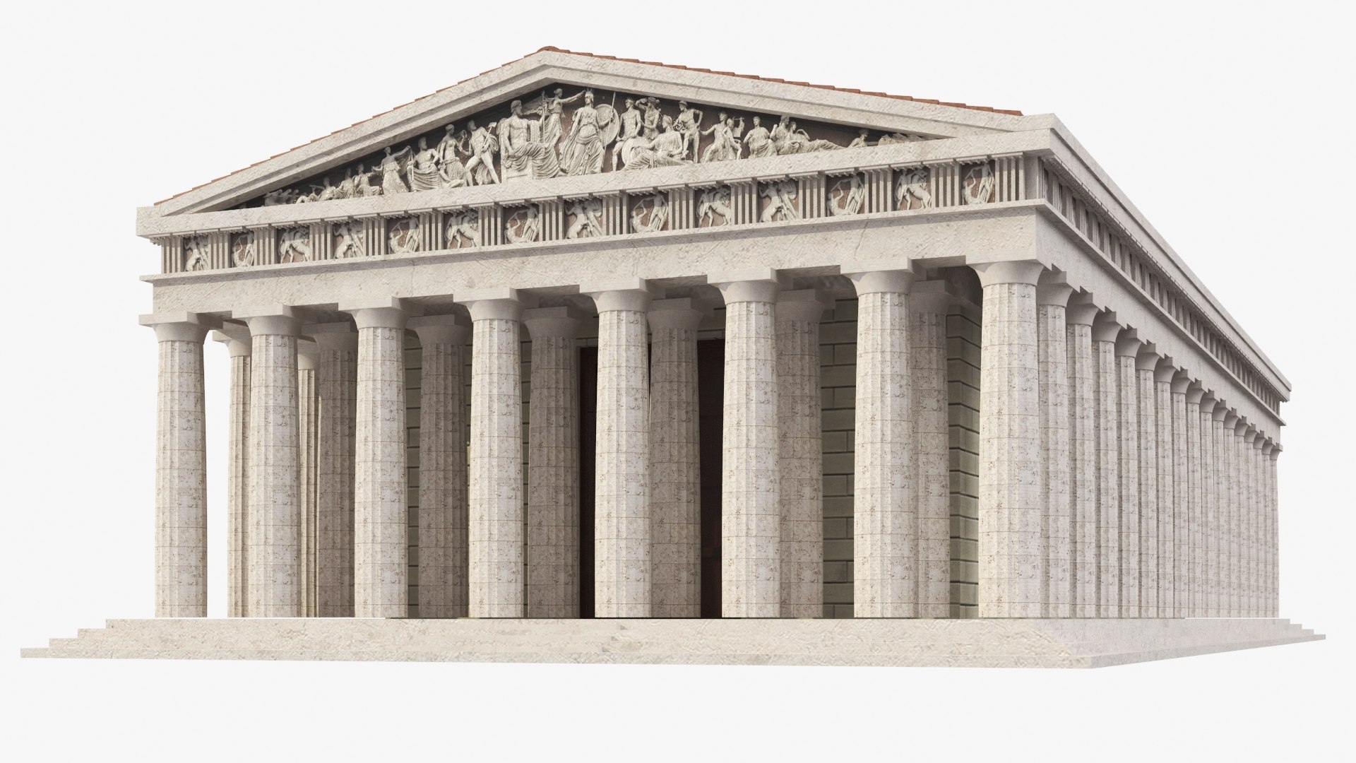 Temple Greek Parthenon 3D - TurboSquid 1678437