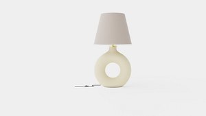 3D model Ring-shaped ceramic lamp