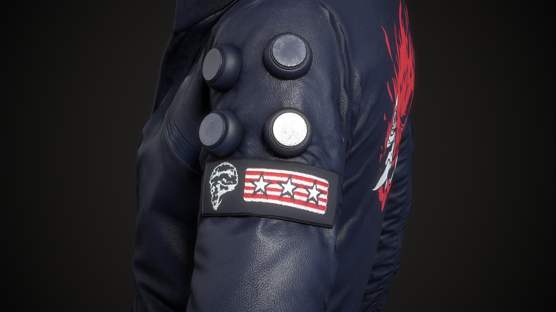 Cyberpunk 2077 Blue Jacket model https://p.turbosquid.com/ts-thumb/Lv/YF5usc/ES/jacket_maincamera1_007/png/1650214158/1920x1080/fit_q87/ee78361cab4a99ad1c1fed90993a35ebafa86927/jacket_maincamera1_007.jpg