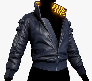 Cyberpunk 2077 Blue Jacket model