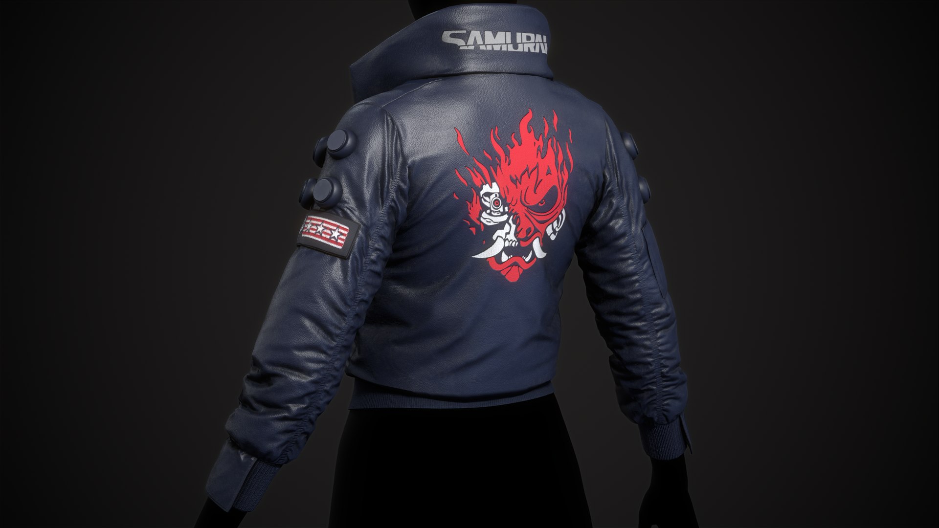 Cyberpunk 2077 Blue Jacket model https://p.turbosquid.com/ts-thumb/Lv/YF5usc/il/jacket_maincamera1_001/png/1650214099/1920x1080/fit_q87/a849dad6ca749454be1343b75c7ef1e711bc66e4/jacket_maincamera1_001.jpg