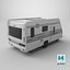 3D model European Camping Caravan