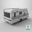 3D model European Camping Caravan